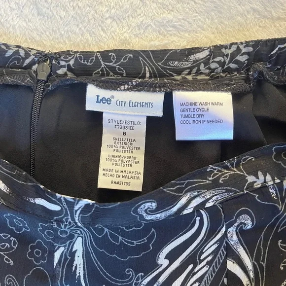 Lee black & white paisley midi skirt - Picture 4 of 4